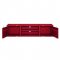 Cargo TV Stand w/2 Side Piers Set 91895 in Red by Acme