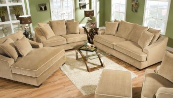 SM5022 Brighton Sofa in Taupe Fabric w/Options [FAS-SM5022 Brighton]