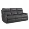 Daphne Motion Sofa in Charcoal Leather Match by Klaussner