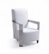 Niro Accent Chair in White Bonded Leather by VIG