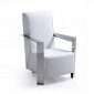 Niro Accent Chair in White Bonded Leather by VIG