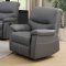 7284 Reclining Sofa in Grey Leatherette w/Options