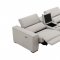 Picasso Power Motion Sofa Silver Gray Leather by J&M w/Options