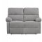 Oswald Motion Sofa & Loveseat 9520GY Gray Fabric - Homelegance