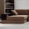 0739 Anthem Sectional Sofa & Chair in Brown Fabric by VIG