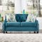 Celeste SM2226 Sofa in Azure Blue Fabric w/Options