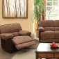 Hazlet Reclining Sofa CM6581 in Brown Fabric w/Options