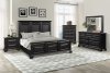 8458 Bedroom Set 5Pc in Black by Lifestyle w/Options