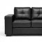 Whitney Sofa Set Black Bonded Leather by Wholesale Interiors