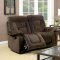 Bloomington CM6129BR Reclining Sofa in Brown Fabric w/Options