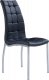 D716DC Dining Chair Set of 4 in Black PU by Global