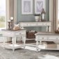 Willowick Coffee Table Set 3Pc 1614- Antique White-Homelegance