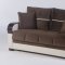 Bennett Best Brown Sofa Bed in Fabric by Istikbal w/Options