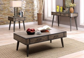 Vilhelm II CM4360 Coffee & 2 End Tables Set in Gray w/Options [FACT-CM4360-Vilhelm]