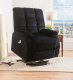 Ipompea Recliner 59262 in Black Velvet by Acme w/Massage