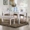 Kaliyah 5Pc Dining Room Set CM3194 in Antique White w/Options