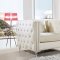 Jesse Sectional Sofa 668 in Cream Velvet Fabric by Meridian