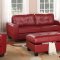 G209 Sofa & Loveseat in Red Bonded Leather by Glory w/Options