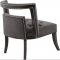 Tribeca Accent Chair 546 in Grey Velvet by Meridian