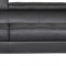 Tevere Sofa Bed 54228 in Black Top Grain Leather by Acme