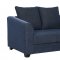 U9196 Sofa & Loveseat Set in Blue Chenille by Global w/Options