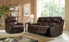 Margaret Reclining Sofa in Brown w/Optional Items