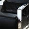 Erika Chair in Black Leather w/Optional Ottoman by Whiteline