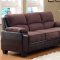 Ellie 9727 Sofa by Homelegance in Dark Brown w/Options