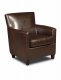 Laredo Mocha Bi-Cast Leather Modern Chair w/Optional Ottoman