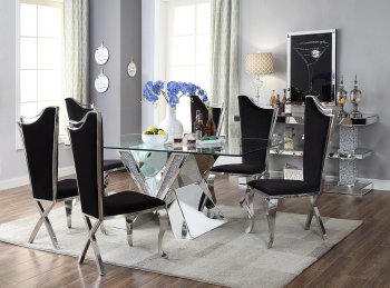 Noralie Dining Table 71280 by Acme w/Optional 62079 Chairs [AMDS-71280-62079 Noralie]