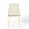 Viscount Dining Chair 3808 Set of 2 in Ivory Velvet by Modway