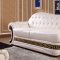 Suzanne Sofa 3Pc Set in Cream Half Leather by VIG