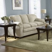 Buff or Brown Microfiber Stylish Sofa & Loveseat Set w/Soft Seat