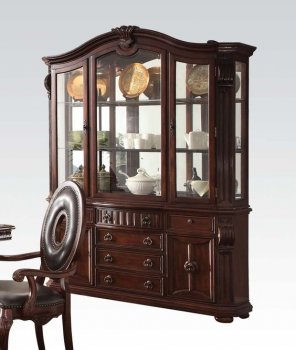 60316 Abbeville Buffet & Hutch in Cherry by Acme [AMCR-60316 Abbeville]