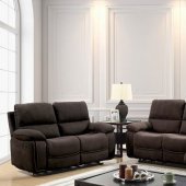 Amaris Motion Sofa CM6596 in Brown Fabric w/Options