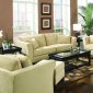 Park Place Sofa in Cream Velvet Fabric 500231 by Coaster w/Optio