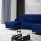 Verso Large W114 Sectional Sofa - Blue - Skyler Design