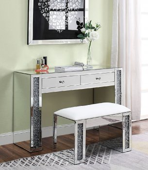 Noralie Vanity Desk 90465 in Mirror by Acme w/Options [AMV-90465-Noralie]