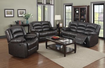 G942 Motion Sofa & Loveseat Cappuccino Bonded Leather by Glory [GYS-G942 Cappuccino]