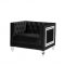 Heibero Sofa 56995 in Black Velvet by Acme w/Options