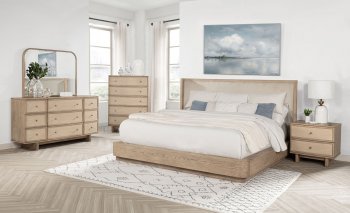 Kailani Bedroom 225041 in Beige Oak by Coaster w/Options [CRBS-225041 Kailani]