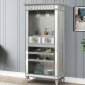 Varian II Wine Cabinet AC00700 in Mirror by Acme