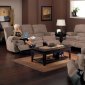 Driftwood Fabric Ovation Motion Sofa & Loveseat Set w/Options