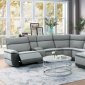 Hedera Power Motion Sectional Sofa 9828 in Lt Gray - Homelegance