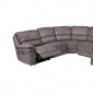 Fabian Power Motion Sectional Sofa 6Pc in Gray Fabric