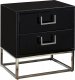 Nova Side Table 817 in Black Glass by Meridian