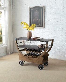 Amara 4618-07 Kitchen Cart with Wheels by Homelegance [HEKC-4618-07 Amara]