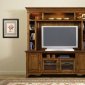 Medium Oak Finish Entertainment Unit