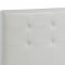 F9314 Bedroom Set by Boss w/ White Faux Leather Upholstered Bed