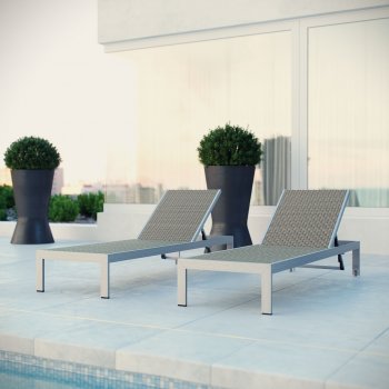 Shore Outdoor Patio Chaise Set of 2 EEI-2477 by Modway [MWOUT-EEI-2477-Shore]